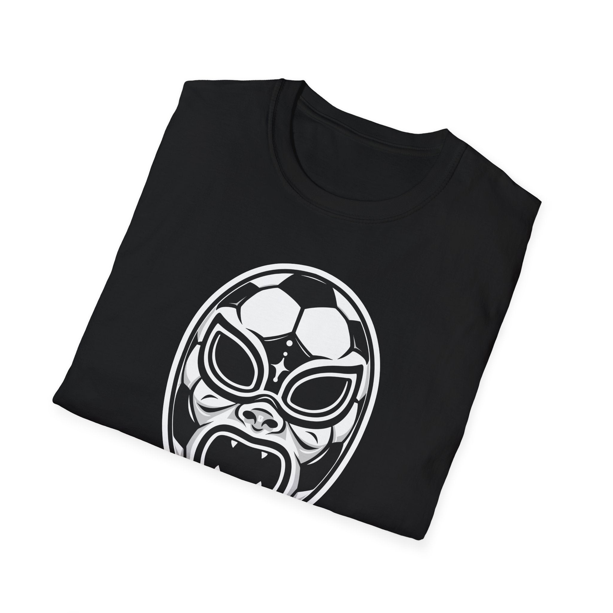 Lucha Football Mask T-Shirt — Retro Mexican Wrestling Football Graphic Tee