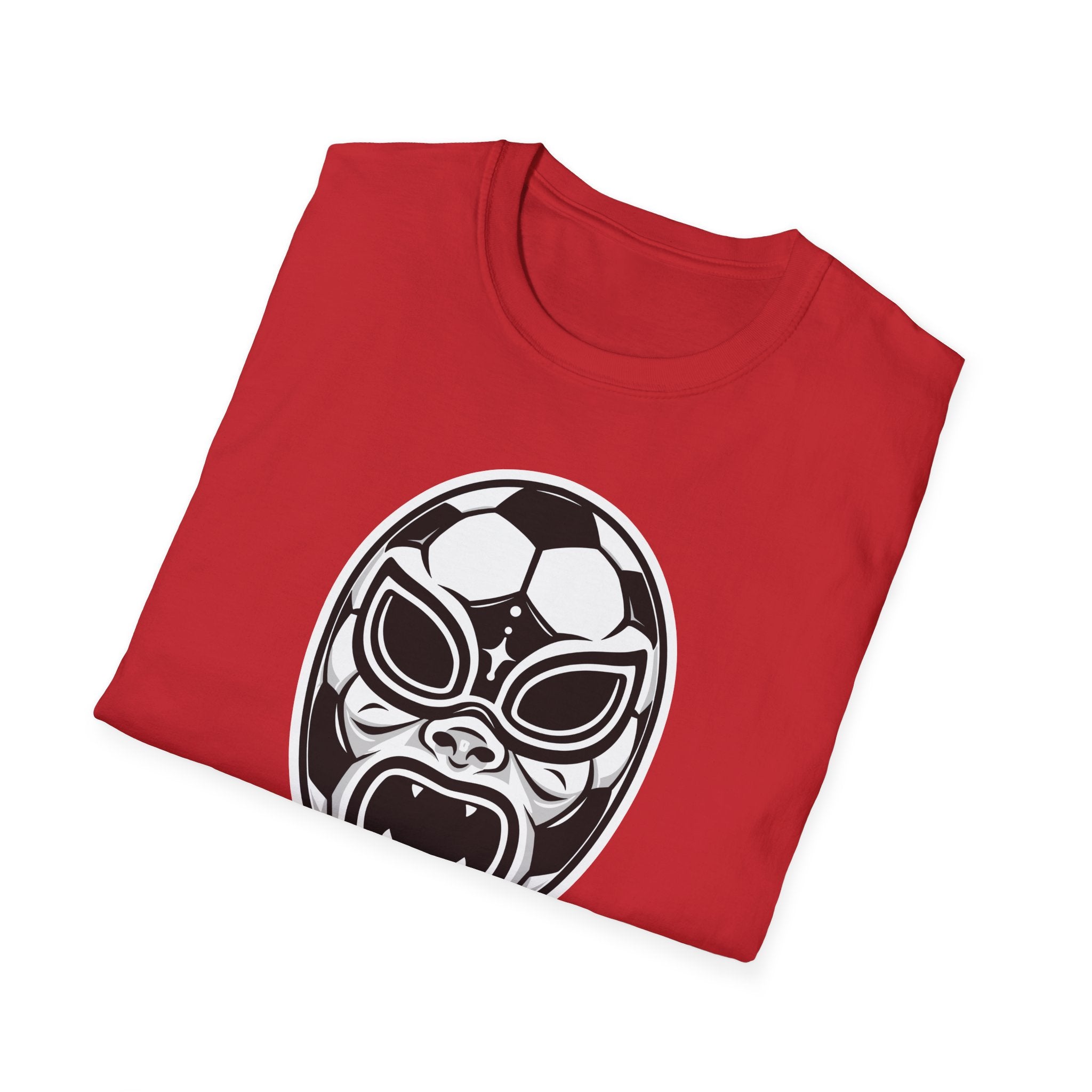 Lucha Football Mask T-Shirt — Retro Mexican Wrestling Football Graphic Tee
